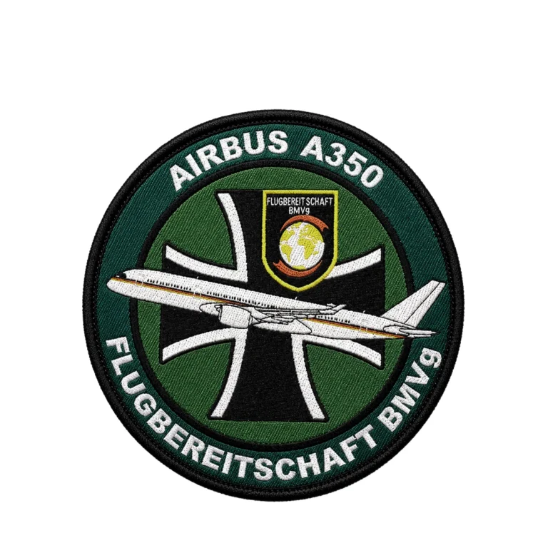 Flugbereitschaft A350 Patch gewebt Klett