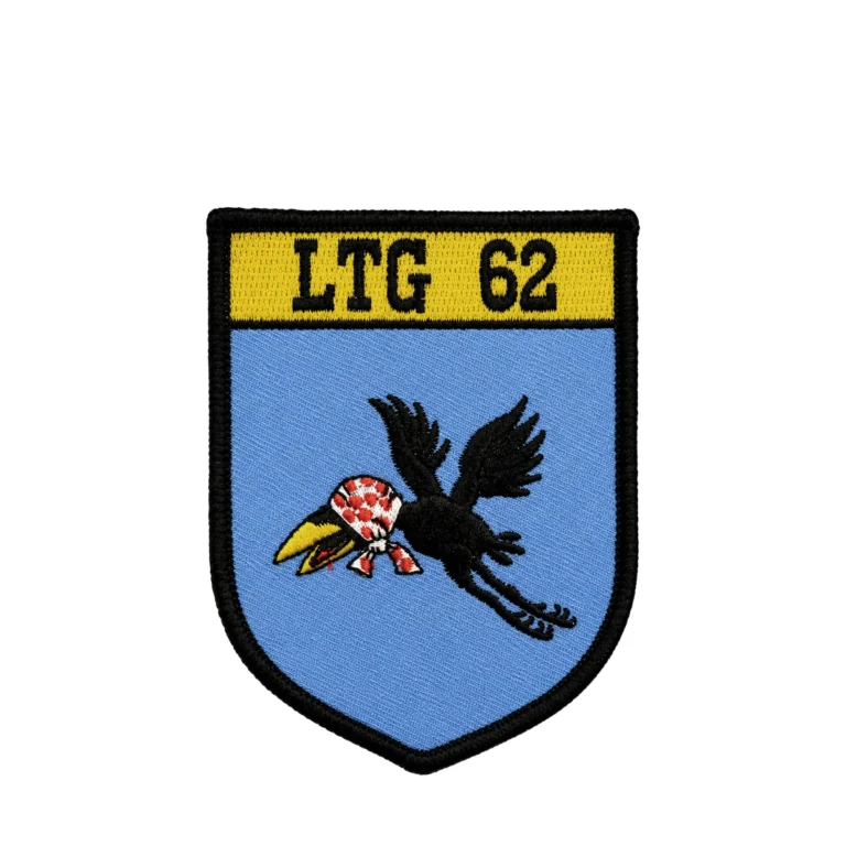 LTG62 Patch Rabe Klett gestickt