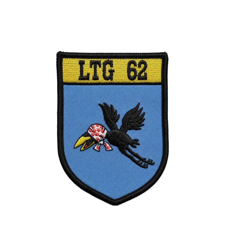 LTG62 Patch Rabe zum Aufnähen gestickt