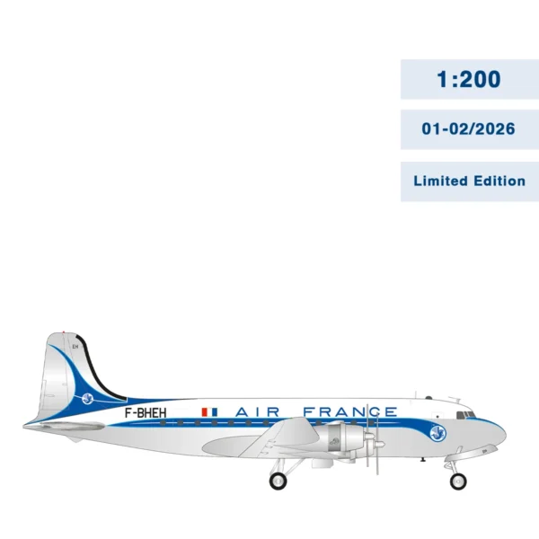 Herpa Wings Air France 571104-001D Douglas DC-4 F-BHEH