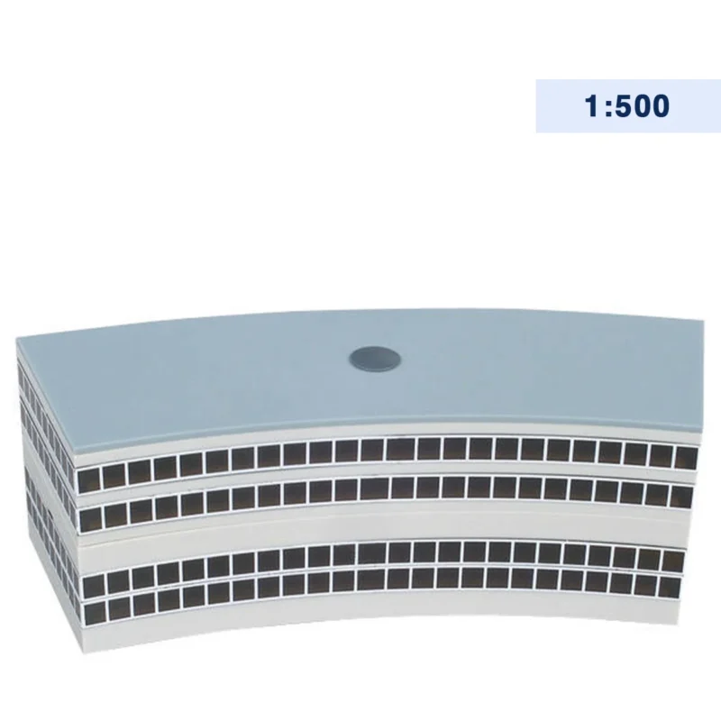 Herpa Flughafen Abflughalle halbrund Bausatz 519823