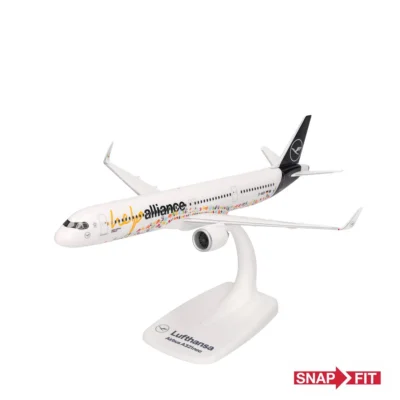 Herpa Lufthansa A321neo Help Alliance D-AIEP 614832 Snapfit Flugzeugmodell 1:200