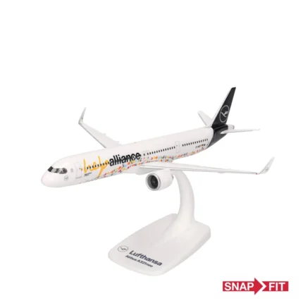 Herpa Lufthansa A321neo Help Alliance D-AIEP 614832 Snapfit Flugzeugmodell 1:200