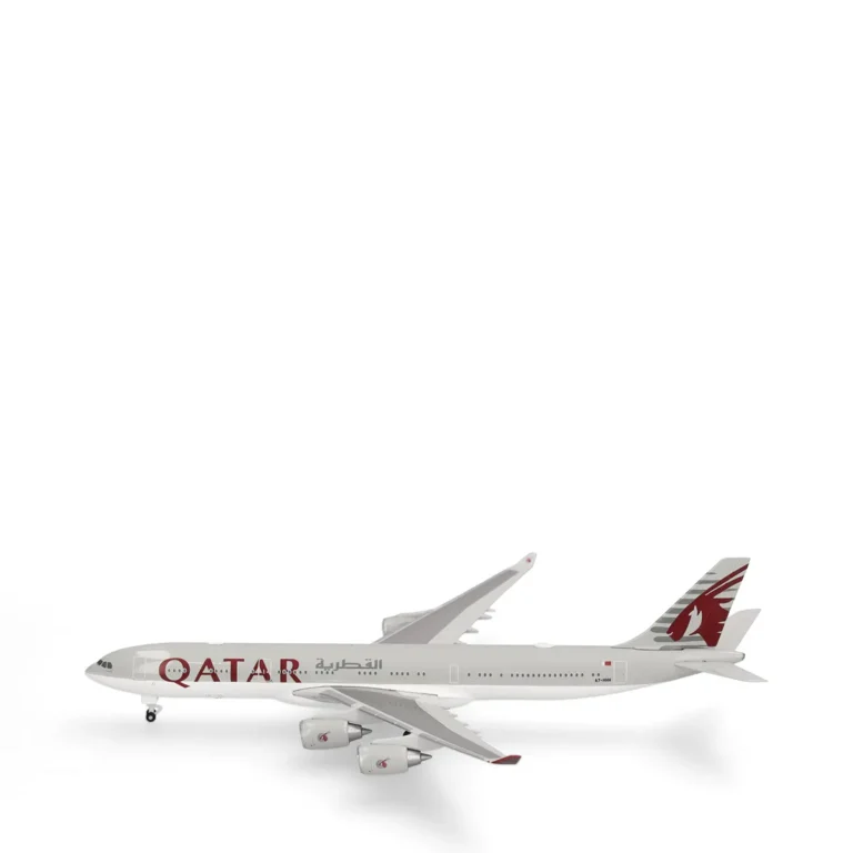 Herpa 538923 Qatar Amiri Flight Airbus A340-500 - A7-HHH Maßstab 1:500