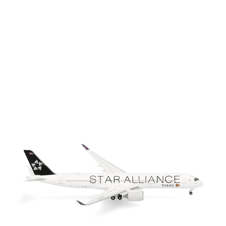 Herpa 538978 Thai Airways Airbus A350-900 "Star Alliance" - HS-THU Maßstab 1:500