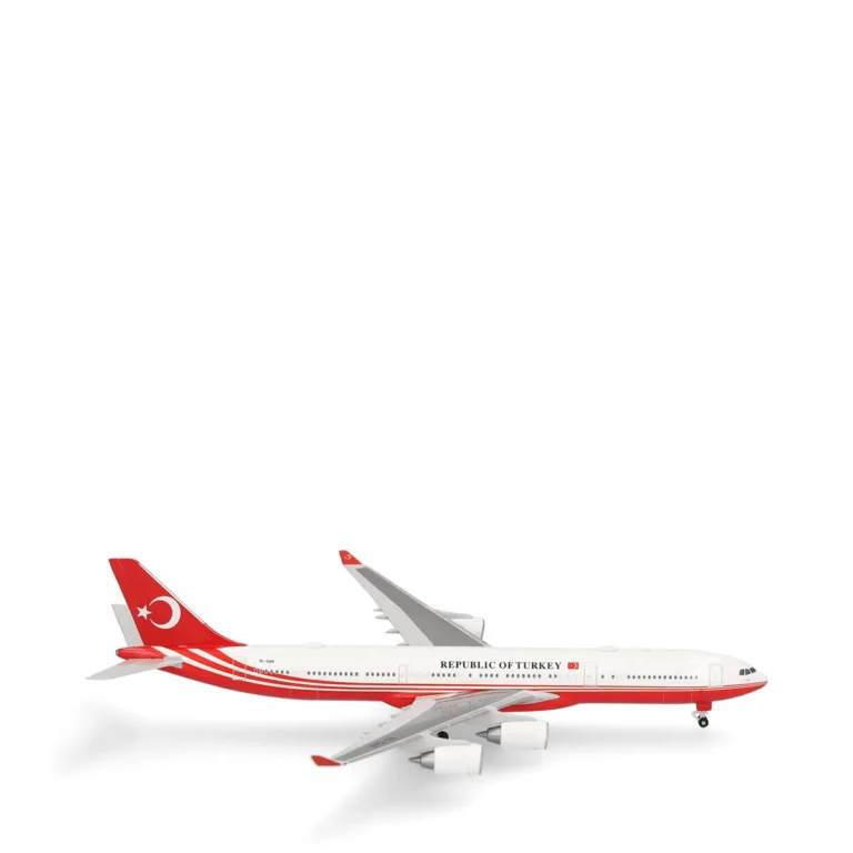 Herpa 538930 Turkey Government Airbus A340-500 - TC-CAN Maßstab 1:500