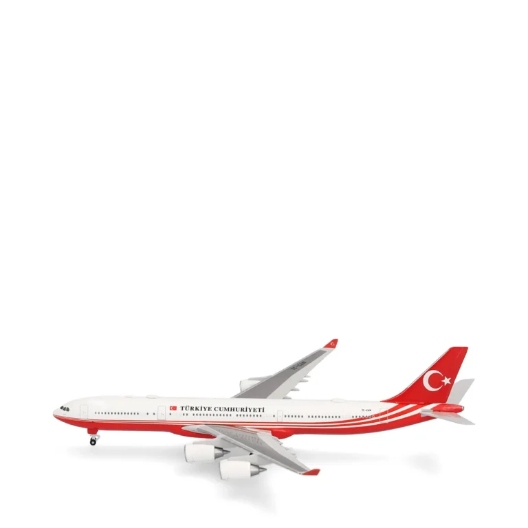 Herpa 538930 Turkey Government Airbus A340-500 - TC-CAN Maßstab 1:500