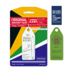 Aviationtag South African Airways A330 ZS-SXV weiß mit QR Code