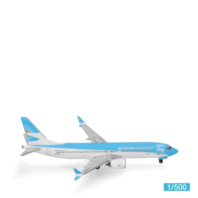 Herpa Boeing 737 Max 8 Aerolíneas Argentinas LV-KKE Flugzeugmodell 539081 1:500