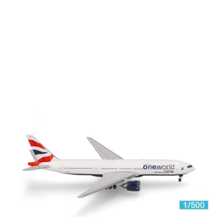 Herpa Boeing 777-200 British Airways „oneworld“ G-YMMU Flugzeugmodell 539135 1:500