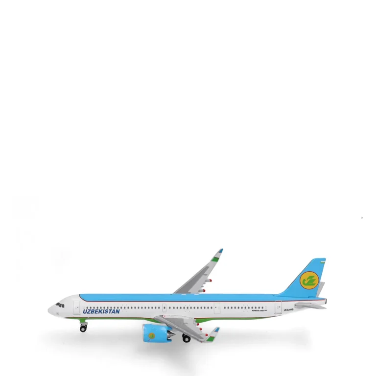 Herpa Uzbekistan Airways Airbus A321neo UK32105 Flugzeugmodell 1:500 539197