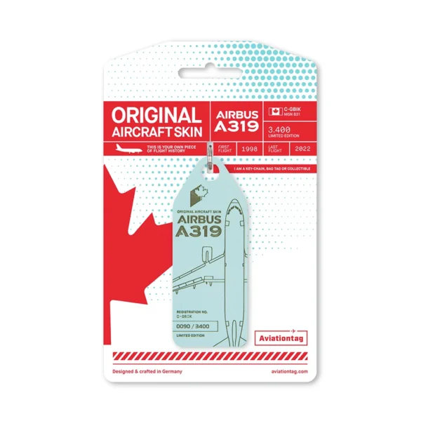Aviationtag Air Canada A319 C-GBIK türkis