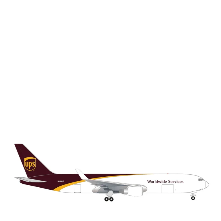 Herpa 526166-001 UPS Boeing 767-300 F Flugzeugmodell N354UP