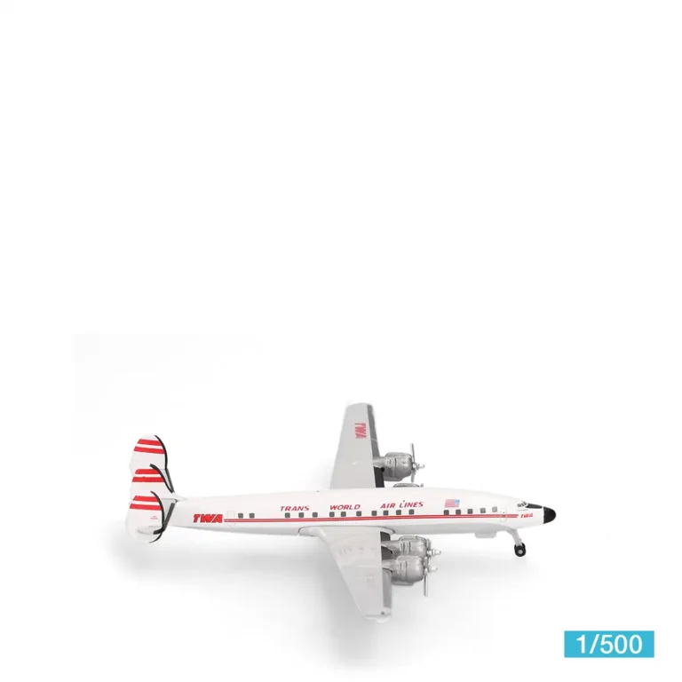 Herpa Wings 539364 TWA Trans World Airlines Lockheed L-1649A Jetstream N8083H Modellflugzeug