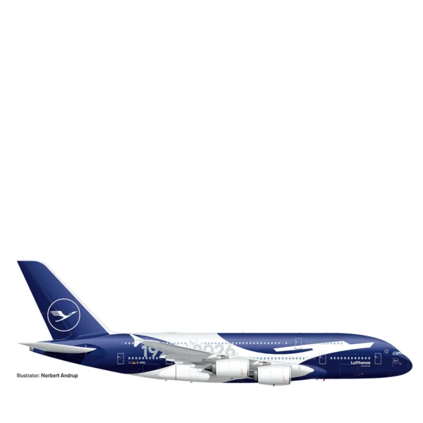 Herpa 574112 Lufthansa A380 100 Jahre Sonderlackierung D-AIMH
