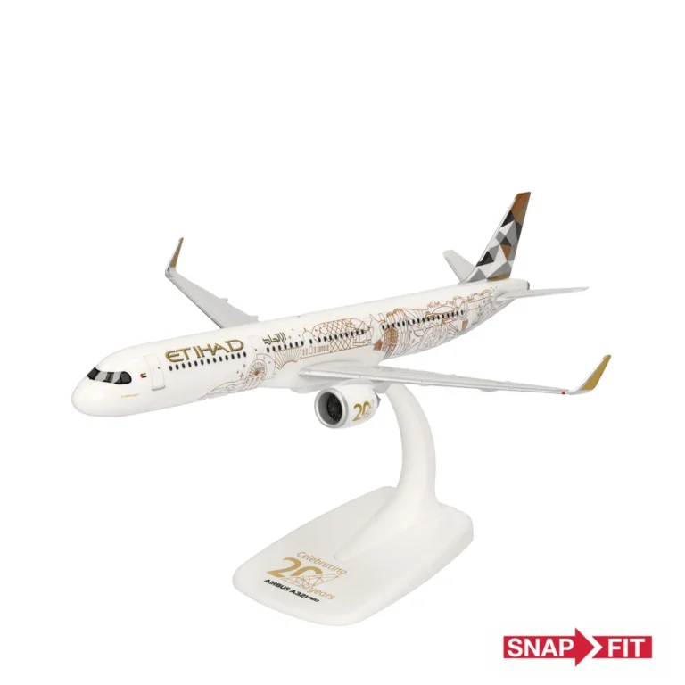Herpa Wings Snapfit 1:200 Etihad Airbus A321neo A6-AEN 615013