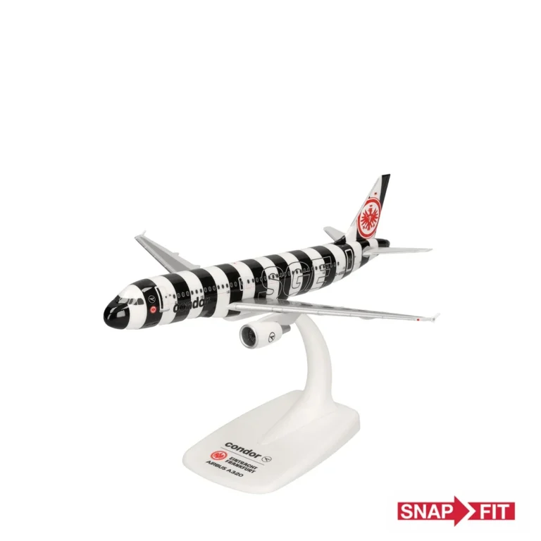 Flugzeugmodell Herpa Wings Snapfit 1:200 Condor Airbus A320 “Eintracht Frankfurt” 615037