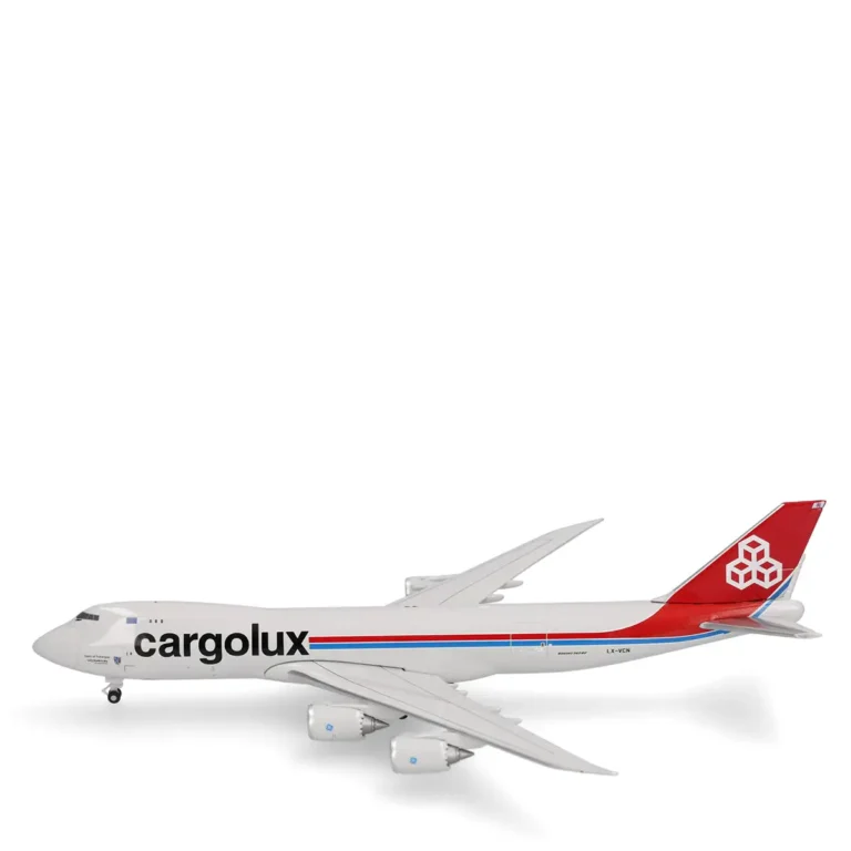 Herpa 539234 Cargolux Boeing 747-8F LX-VCN Spirit of Schengen Sammlermodell