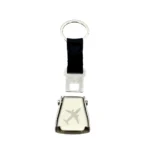 Schlüsselanhänger Seatbelt Flugzeug Anschnaller Flaschenöffner schwarz