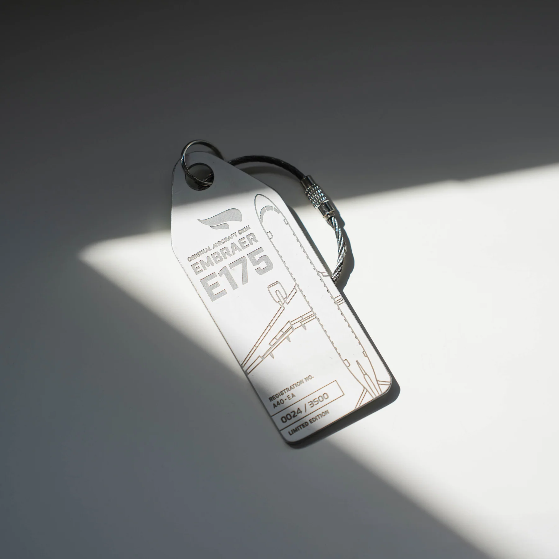 Aviationtag Oman Air Embraer E175 A40-EA Weiß White