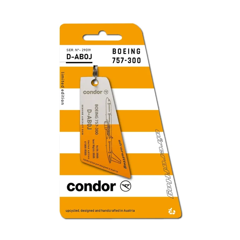 Aircrafttag Condor B757 D-ABOJ bicolor