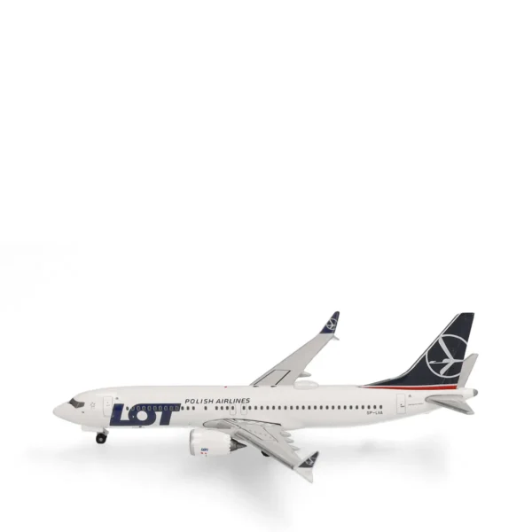 Herpa 539098 Lot Polish Boeing 737 Max 8 Wings 1:500