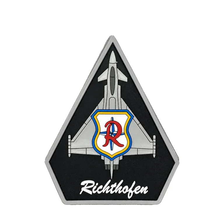 Richthofen Eurofighter Patch PVC Klett Fünfeck