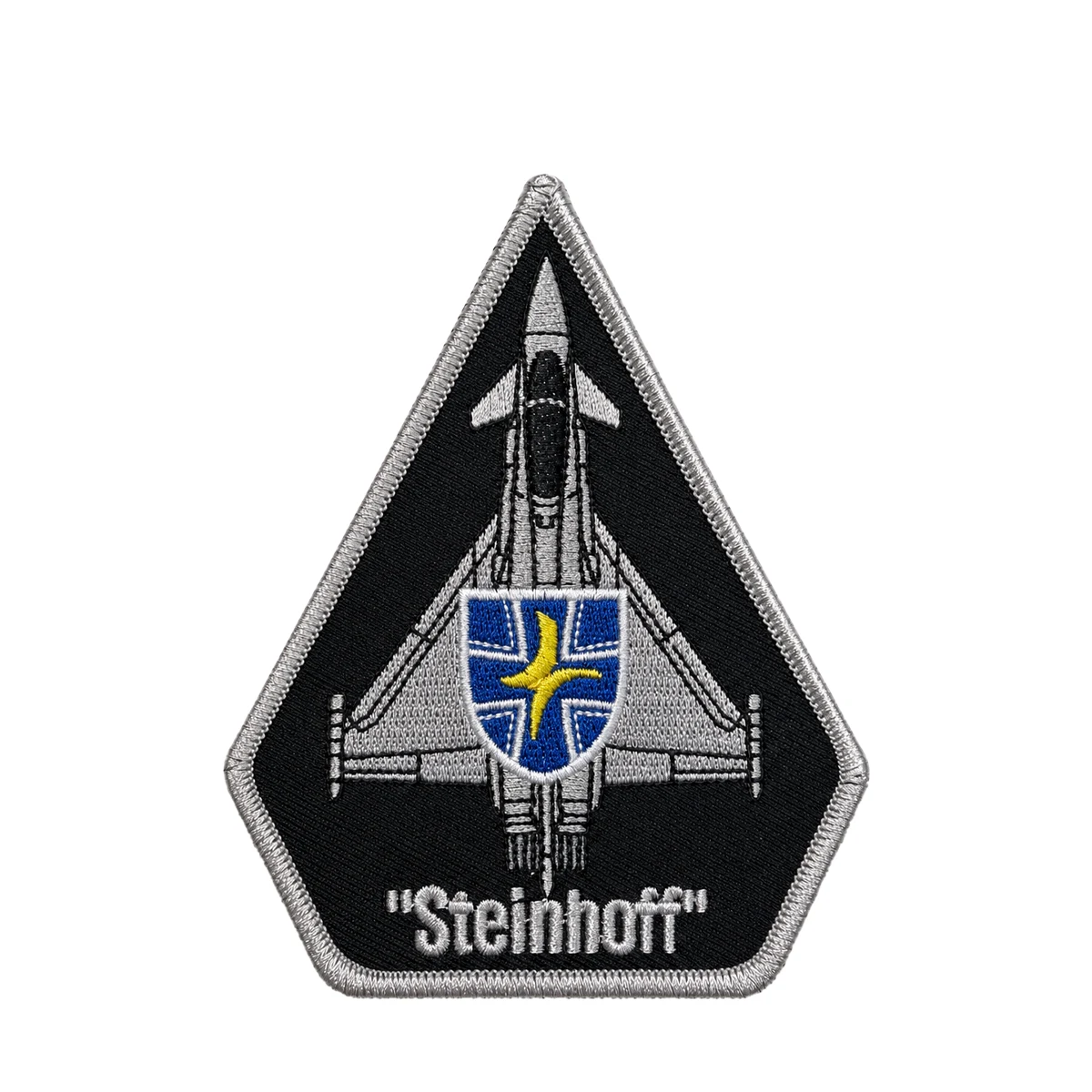 taktlwg73-steinhoff-eurofighter-patch-fuenfeck-klett-gestickt TaktLwG Steinhoff Eurofighter Patch Fünfeck Klett gestickt