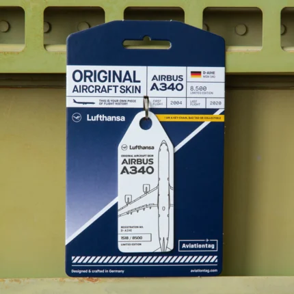 Aviationtag Lufthansa A340 D-AIHE weiß white