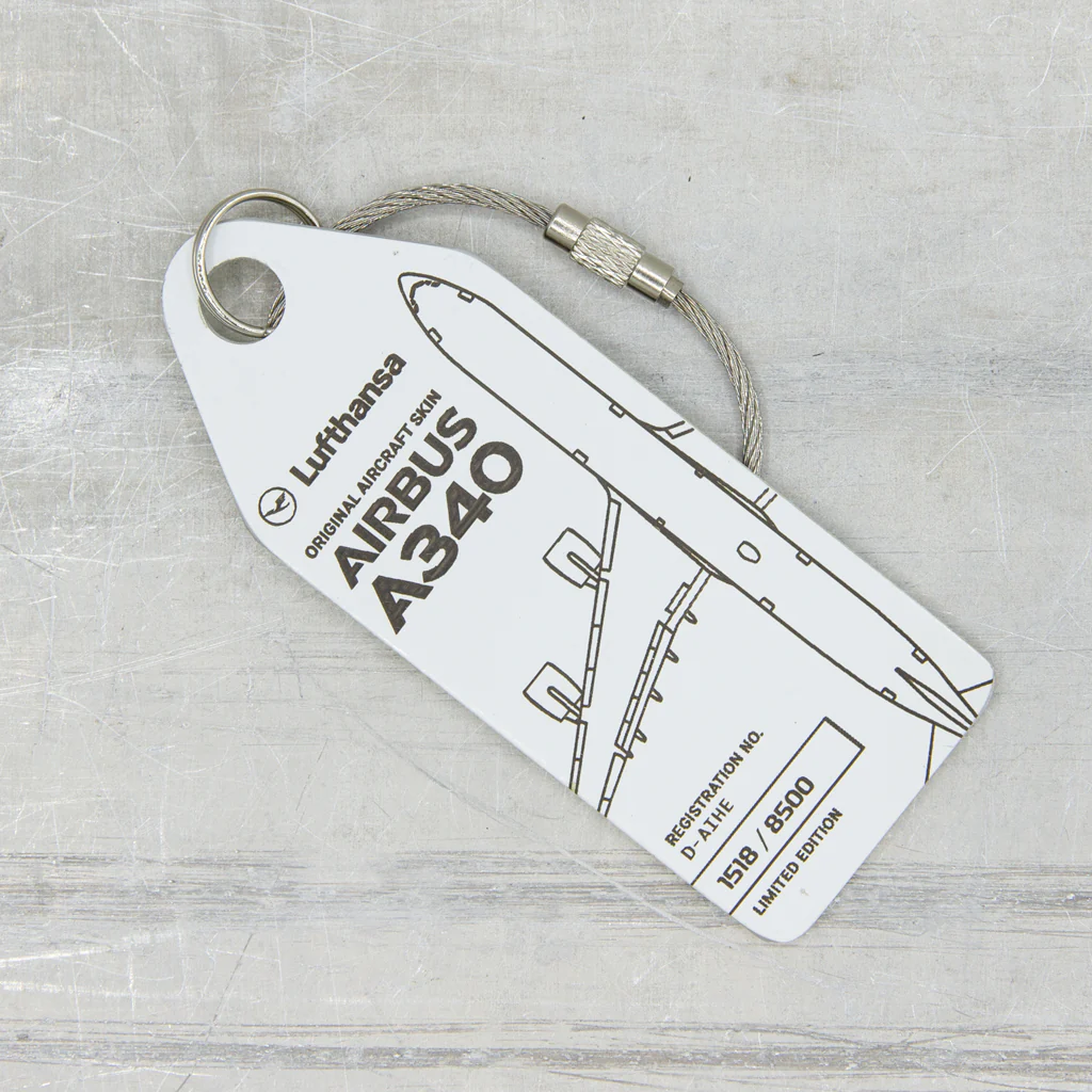 Aviationtag Lufthansa A340 D-AIHE weiß white