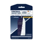 Aviationtag Lufthansa A340 D-AIHE Blau weiß Bicolor