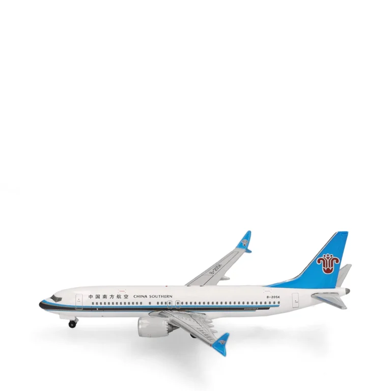Herpa 539074 China Southern Airlines Boeing 737 MAX 8 B-205K Flugzeugmodell 1:500