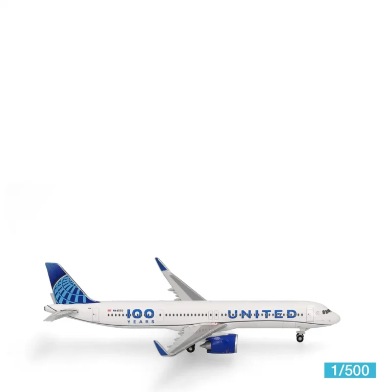 Herpa Wings 539388 United Airlines Airbus A321neo 100 Years Jubiläumsmodell 1:500