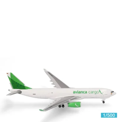 Herpa Flugzeugmodell 1:500 Avianca Cargo Airbus A330-200F Green Livery 539562