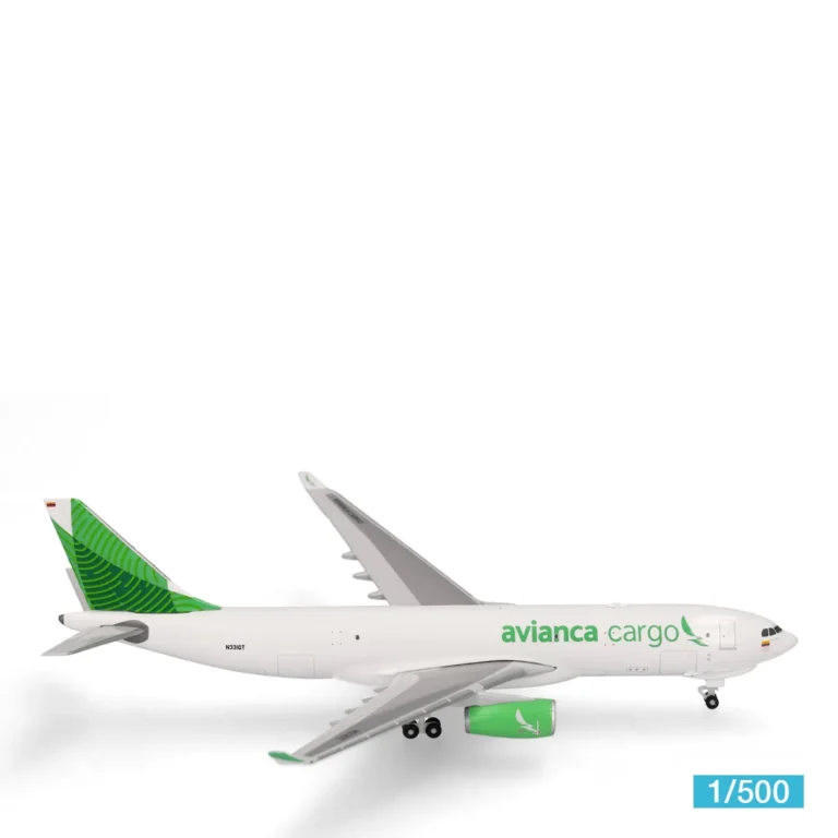 Herpa Flugzeugmodell 1:500 Avianca Cargo Airbus A330-200F Green Livery 539562