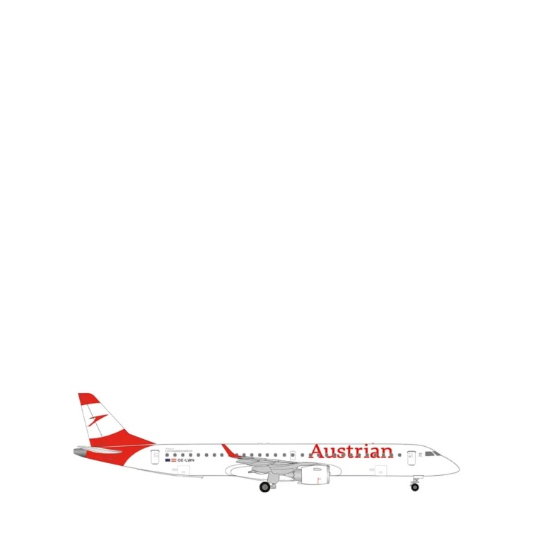 Herpa Clubmodell Austrian Embraer E-195 539340