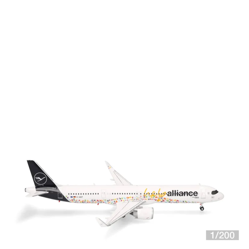 Herpa Lufthansa Flugzeugmodell 573900 1:200 Airbus A321neo „Help Alliance“ D-AIEP