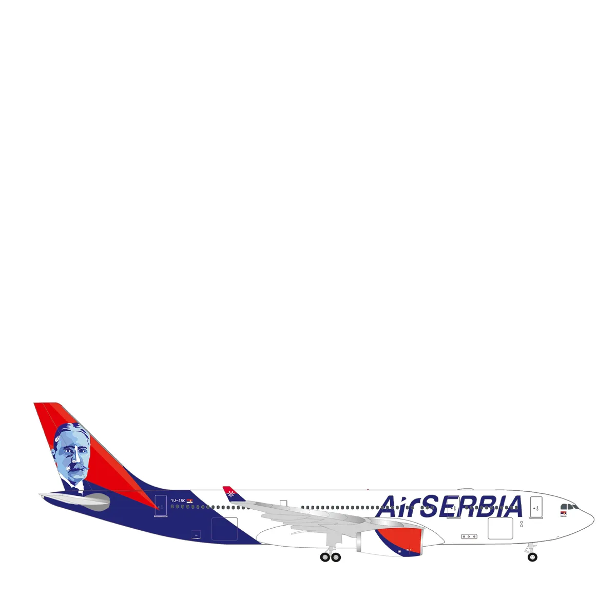 herpa-wings-air-serbia-a330-flugzeugmodell-yu-arc-536578-001-1-500 Herpa Wings 1:500 Air Serbia Airbus A330-200 – YU-ARC “Mihajlo Pupin” 536578-001 Vorbestellung – Bild 1