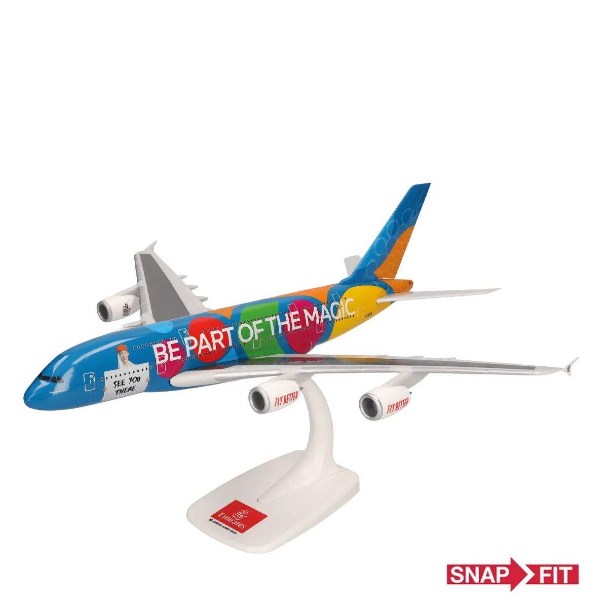 herpa-wings-emirates-snapfit-modell-1-250-a380-dubai-a6-eew-615068 Herpa Wings Snapfit 1:250 Emirates Airbus A380 “Destination Dubai” – A6-EEW 615068 Vorbestellung – Bild 1