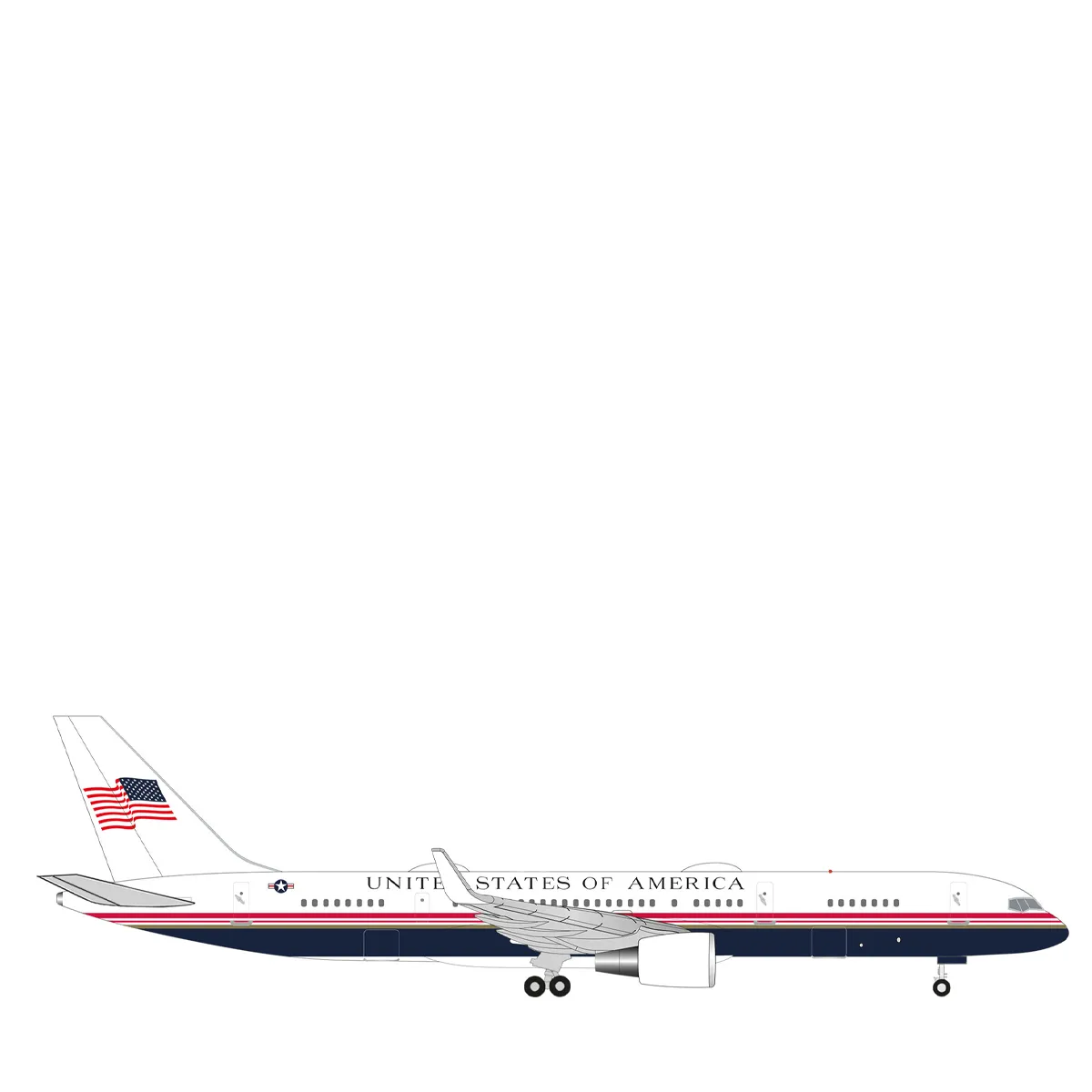 herpa-wings-flugzeugmodell-air-force-two-boeing-vc-32-99-0003-539548 Herpa Wings 1:500 U.S. Air Force Boeing VC-32 “Air Force Two” 539548 Vorbestellung – Bild 1