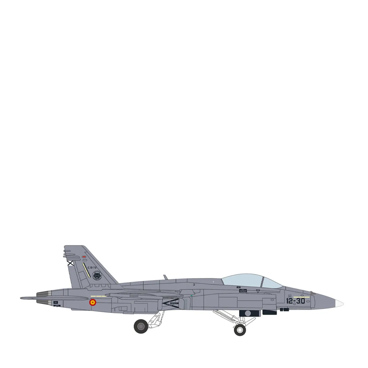 herpa-wings-spanish-air-force-mcdonnell-douglas-ef-18-hornet-574228 Herpa Wings 1:200 Spanish Air Force McDonnell Douglas EF-18 574228 Vorbestellung – Bild 1