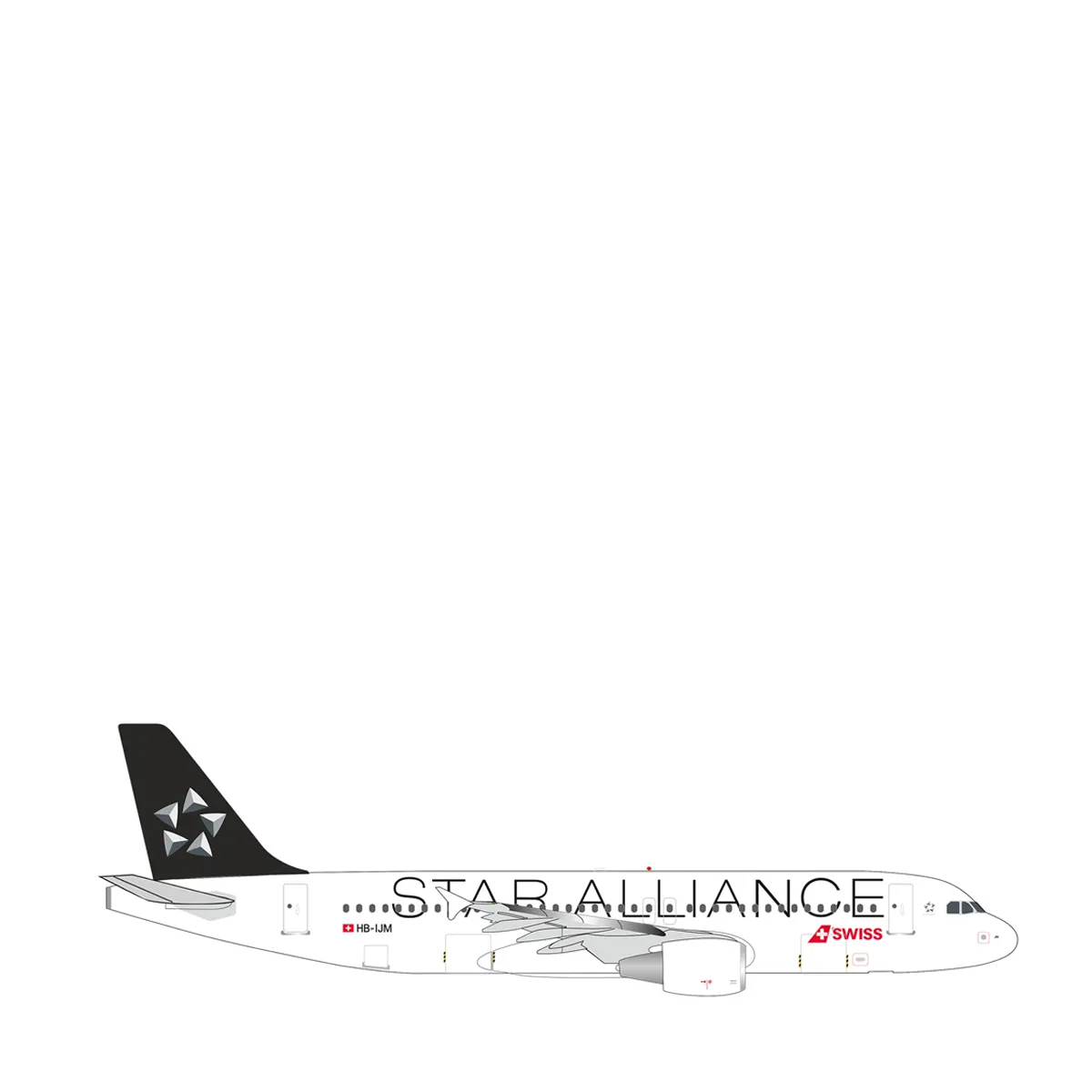 herpa-wings-swiss-star-alliance-a320-hb-ijm-539463-1-500-flugzeugmodell Herpa Wings 1:500 Swiss International Air Lines Airbus A320 “Star Alliance” – HB-IJM “Richterswil” 539463 Vorbestellung – Bild 1