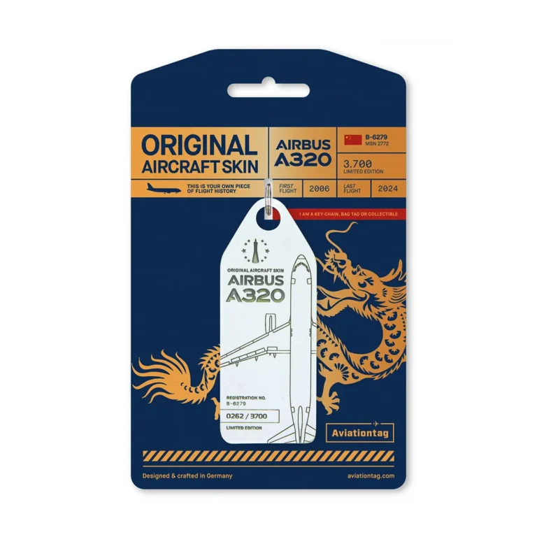 Aviationtag China Southern Airlines A320-B6279 weiss white