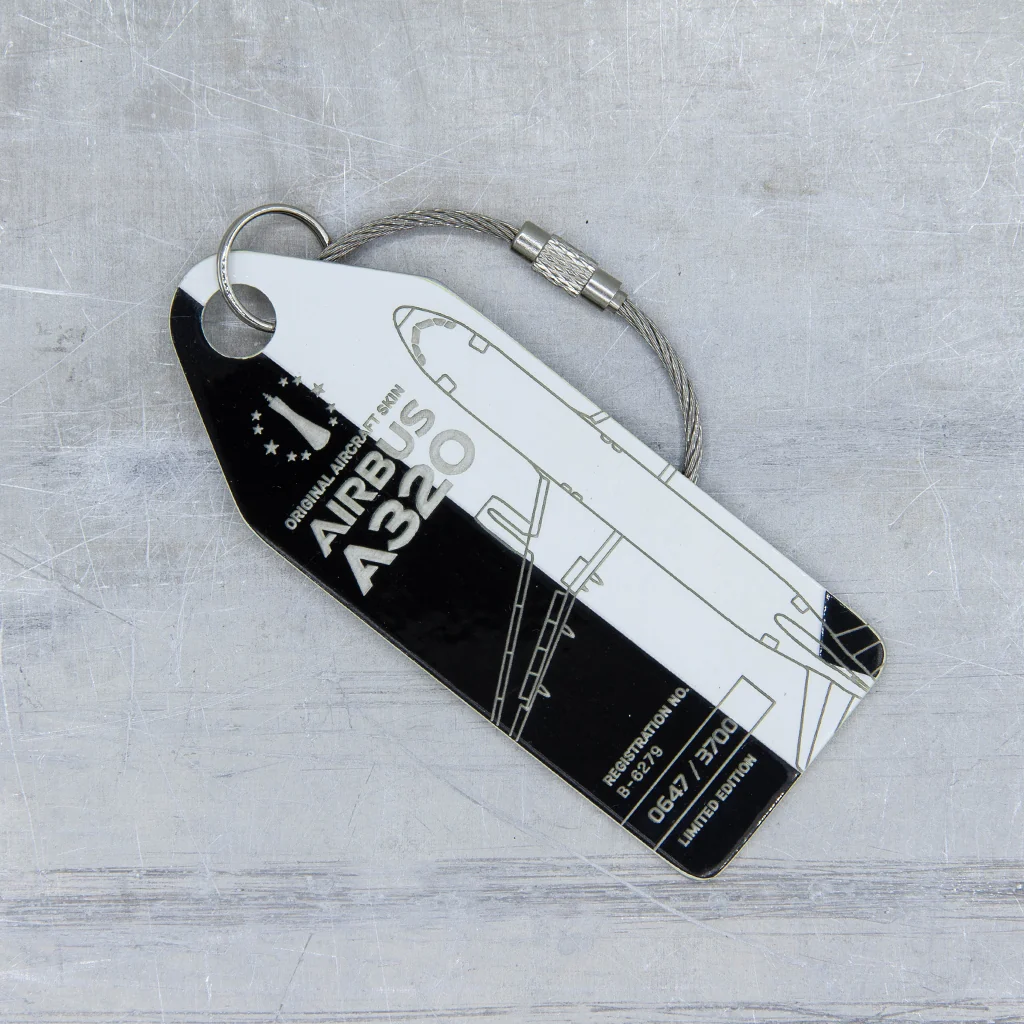 Aviationtag China Southern Airlines A320 B6279 Bicolor black and white