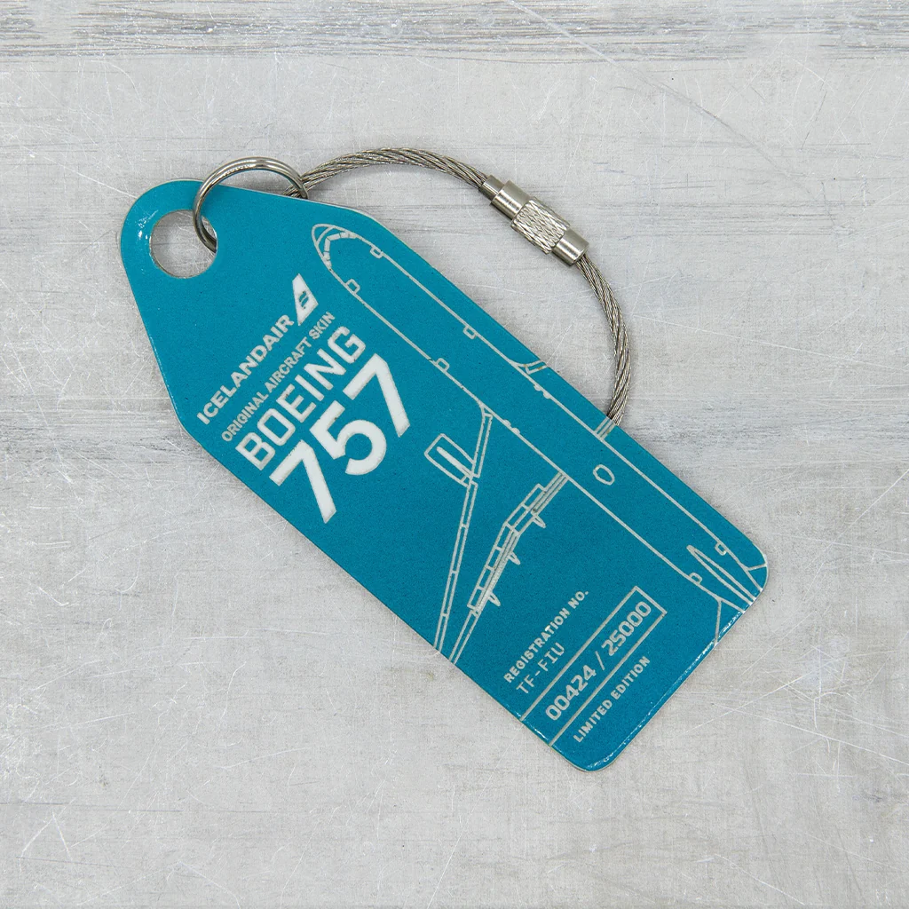 Aviationtag Icelandair Boeing 757 Hekla Aurora TF-FIU petrol
