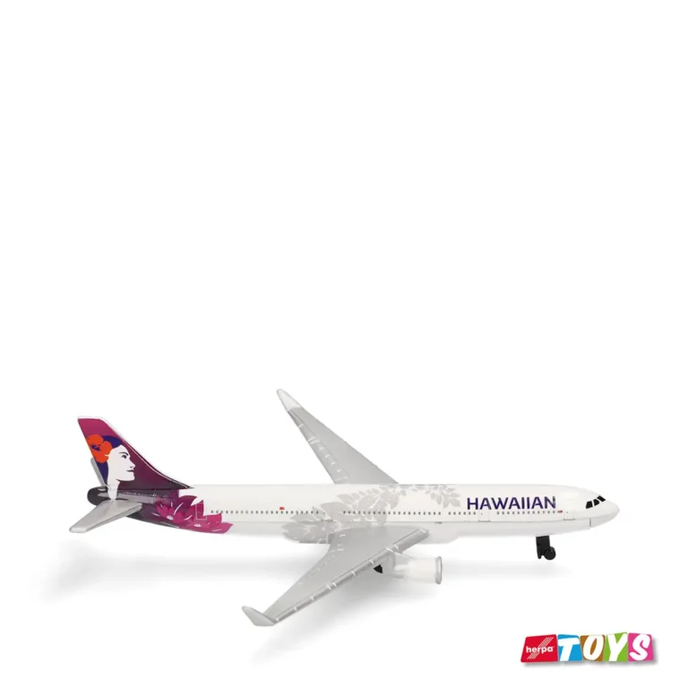 Hawaiian Airlines Airbus A330 Spielzeug Flugzeug von Herpa Toys