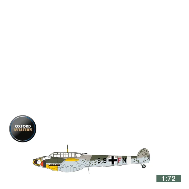 Herpa Wings Modell Messerschmitt Bf 110G - II./ ZG 1 "Wespe", Montecorvino Italy 1943