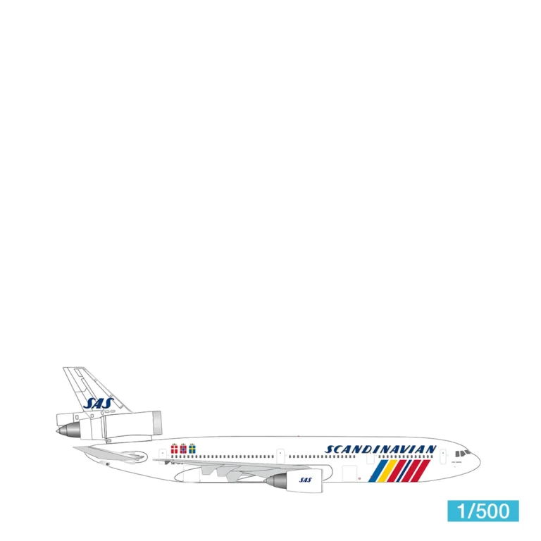 Herpa Wings Modell SAS Scandinavian Airlines McDonnell Douglas DC-10-30 539715