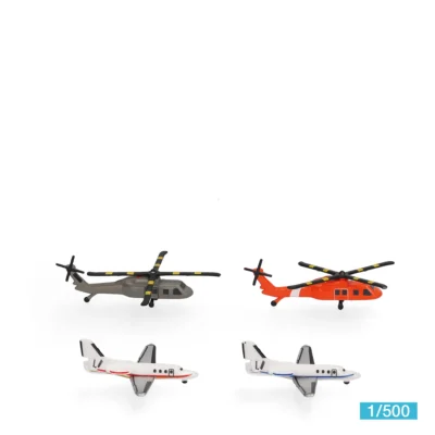 Herpa Flugzeugmodelle Helikopter und Businessjet Set (2+2)535939-001