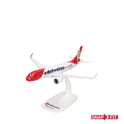 Herpa Snapfit Edelweiss Air Airbus A320neo - HB-JDB "Hoch-Ybrig" 615143